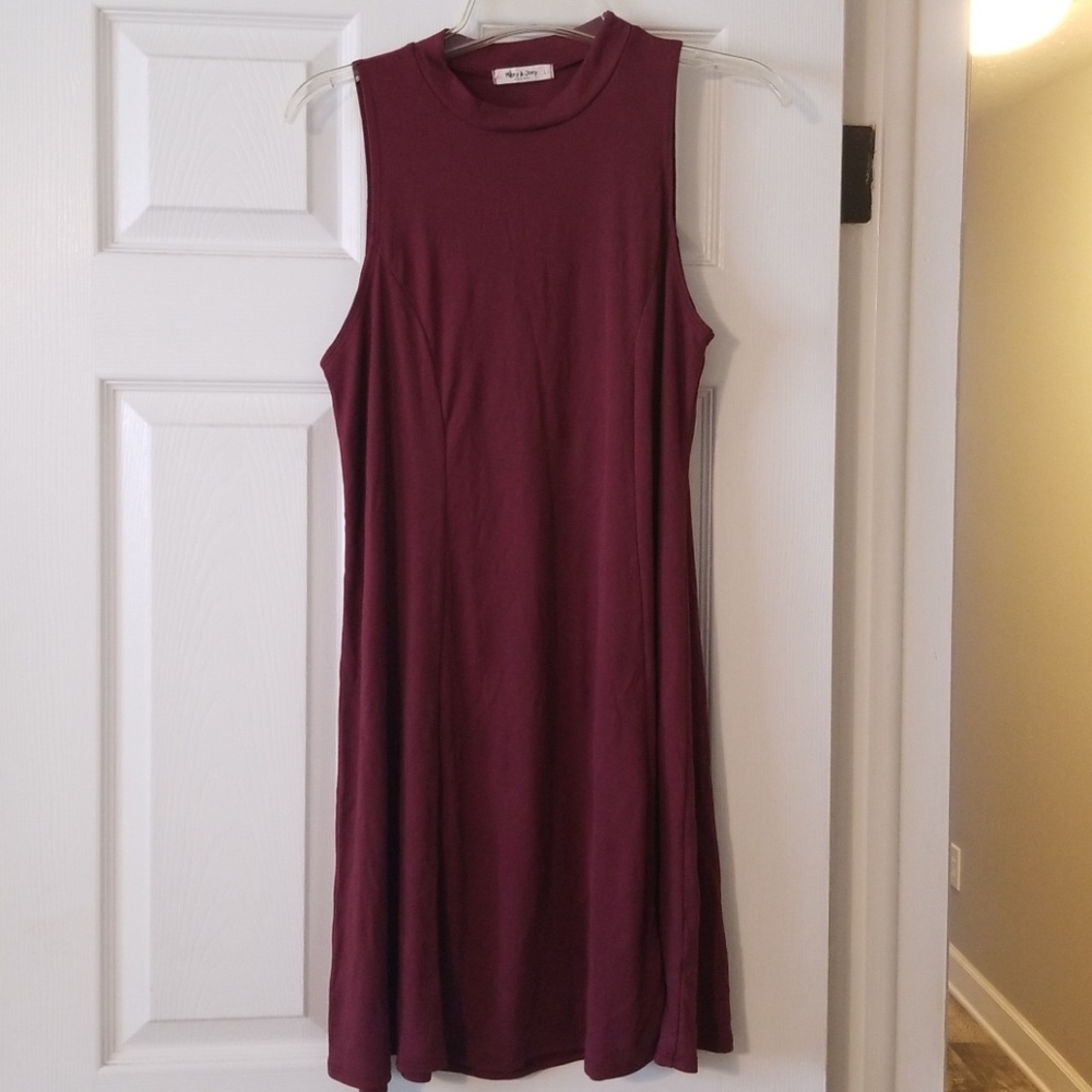FINAL PRICE Burgundy high neck dress